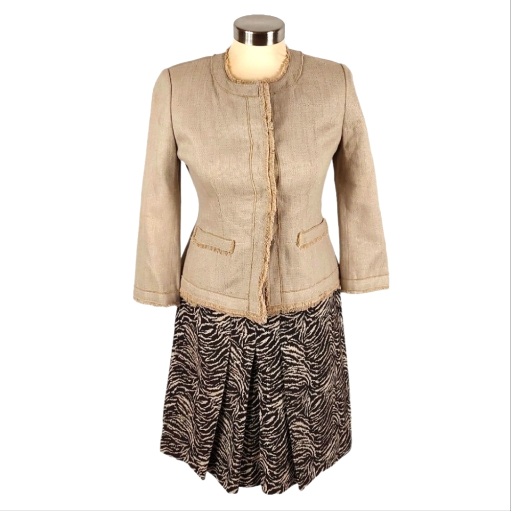 Ann Taylor Blazer & Skirt Outfit